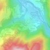 Mappa topografica Les Emptes, altitudine, rilievo