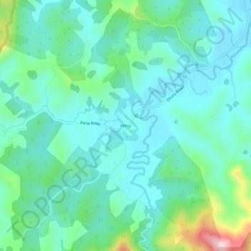 Mappa topografica Peria, altitudine, rilievo