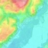 Mappa topografica Les Champagnes, altitudine, rilievo