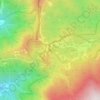 Mappa topografica Passo del Bocco, altitudine, rilievo