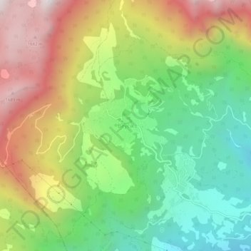 Mappa topografica Beycik, altitudine, rilievo