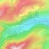 Mappa topografica Fraisse-Haut, altitudine, rilievo