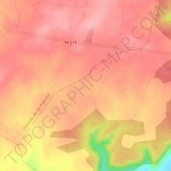 Mappa topografica Pauza, altitudine, rilievo