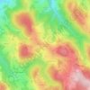 Mappa topografica La Croix du Verger, altitudine, rilievo