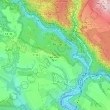 Mappa topografica Bockstein, altitudine, rilievo