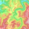 Mappa topografica Audra, altitudine, rilievo