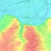 Mappa topografica Château de Vendôme, altitudine, rilievo