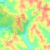 Mappa topografica Wayne National Forest Dam, altitudine, rilievo