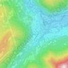 Mappa topografica Brevine, altitudine, rilievo