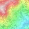 Mappa topografica Gaggio Montano, altitudine, rilievo