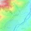Mappa topografica Vereda La Calda, altitudine, rilievo