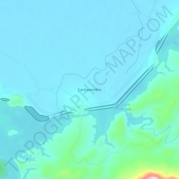 Mappa topografica Cachoeirinha, altitudine, rilievo