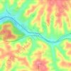 Mappa topografica Bonnie Brook, altitudine, rilievo