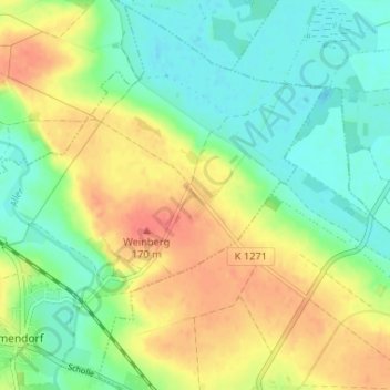 Mappa topografica Neu Ummendorf, altitudine, rilievo