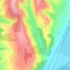 Mappa topografica Ireasca, altitudine, rilievo