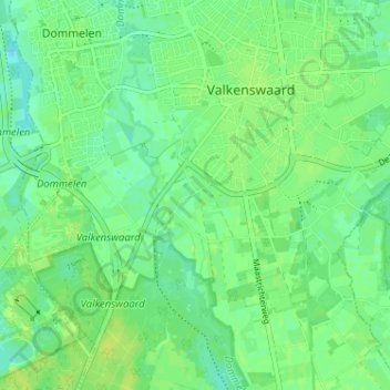Mappa topografica Deelshurk, altitudine, rilievo