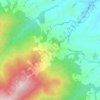 Mappa topografica Orciatico, altitudine, rilievo