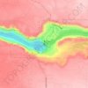 Mappa topografica Shoshone Falls, altitudine, rilievo