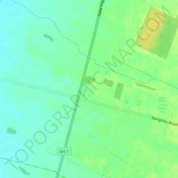 Mappa topografica Himatangi, altitudine, rilievo