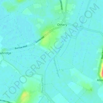 Mappa topografica Pathe, altitudine, rilievo