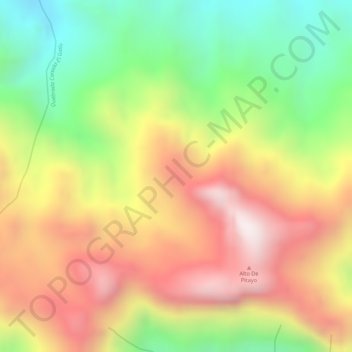 Mappa topografica Pitayo, altitudine, rilievo