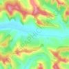 Mappa topografica Icland, altitudine, rilievo