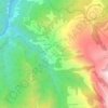 Mappa topografica Carpini, altitudine, rilievo