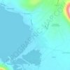 Mappa topografica Coñaripe, altitudine, rilievo