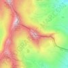 Mappa topografica Pointe de Lancebranlette, altitudine, rilievo