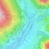 Mappa topografica Le Pinet, altitudine, rilievo