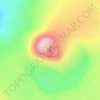 Mappa topografica Cinder Cone, altitudine, rilievo