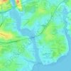 Mappa topografica Kerhono, altitudine, rilievo