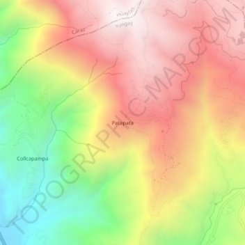 Mappa topografica Patapata, altitudine, rilievo