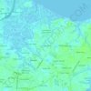 Mappa topografica Lawton Bluff, altitudine, rilievo
