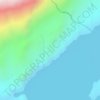 Mappa topografica Mirador Cuernos, altitudine, rilievo
