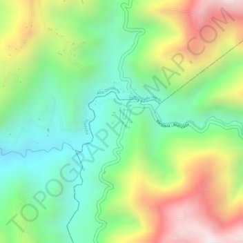 Mappa topografica Varsovia, altitudine, rilievo