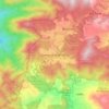 Mappa topografica Cameron Highlands, altitudine, rilievo