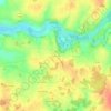 Mappa topografica Romefort, altitudine, rilievo