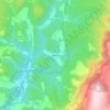 Mappa topografica L'Abbadie, altitudine, rilievo