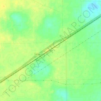 Mappa topografica Black, altitudine, rilievo