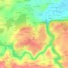 Mappa topografica Cariou, altitudine, rilievo