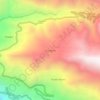 Mappa topografica La Laguna, altitudine, rilievo