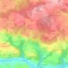 Mappa topografica Keryvon, altitudine, rilievo