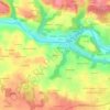 Mappa topografica Kerdoret, altitudine, rilievo