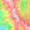Mappa topografica Monte Sella (cima nord), altitudine, rilievo