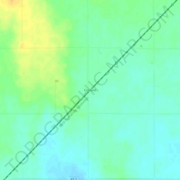 Mappa topografica Crisfield, altitudine, rilievo