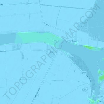 Mappa topografica Tolle, altitudine, rilievo