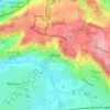 Mappa topografica Wraxall, altitudine, rilievo