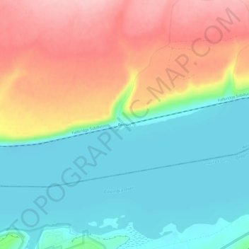 Mappa topografica Berrian, altitudine, rilievo