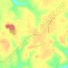 Mappa topografica Crown, altitudine, rilievo